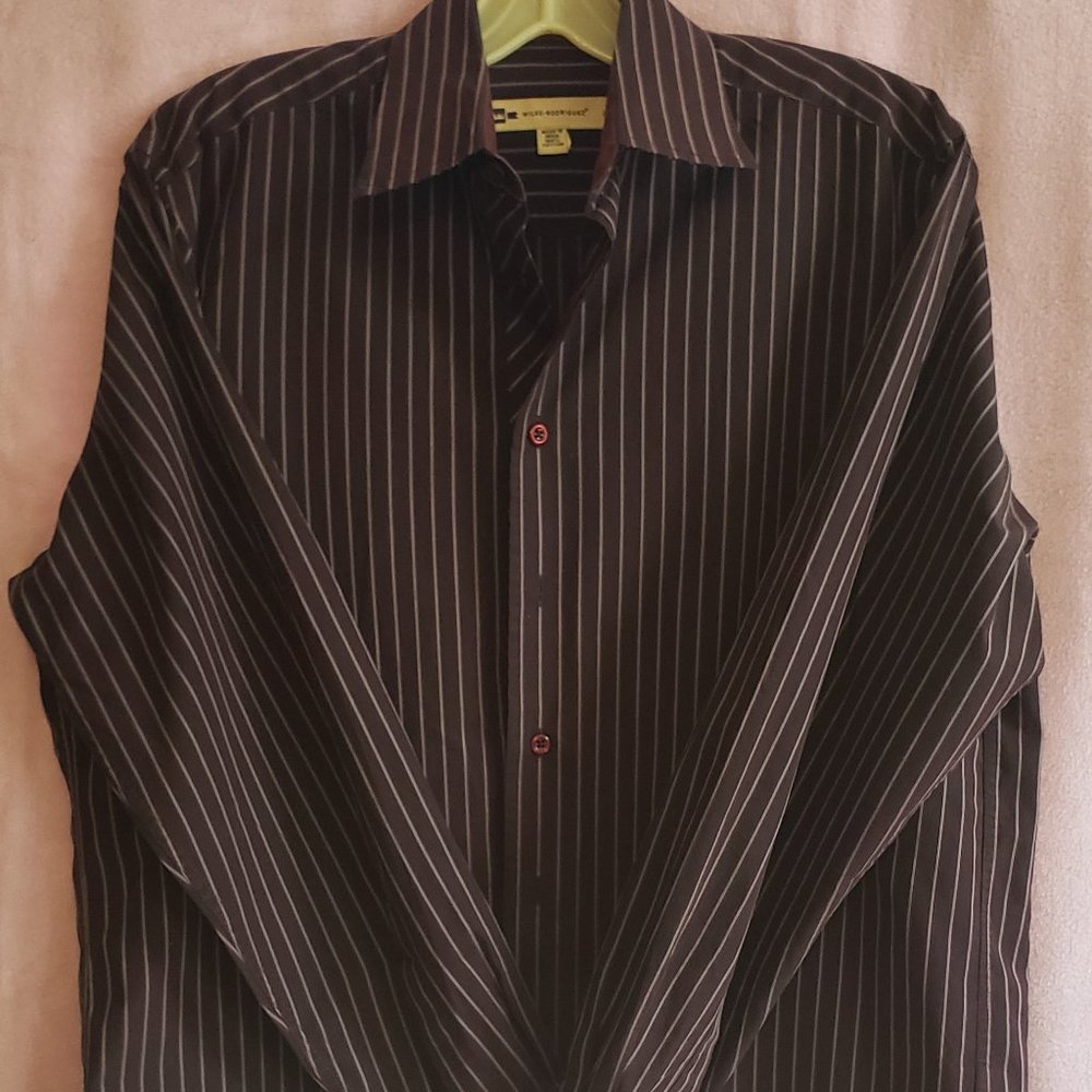 Men's Burgundy Wilke-Rodriguez Dress Shirt